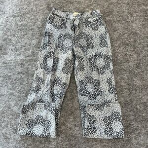 Madewell Perfect Vintage Straight Floral 70s Bohemian Jeans K3